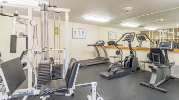 The springs fitness center with weight stations and fitness equipment